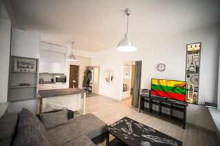 Апартаменты Cozy apartment with stained glass Вильнюс Апартаменты-студио-48