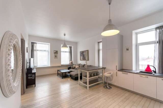 Апартаменты Cozy apartment with stained glass Вильнюс-54